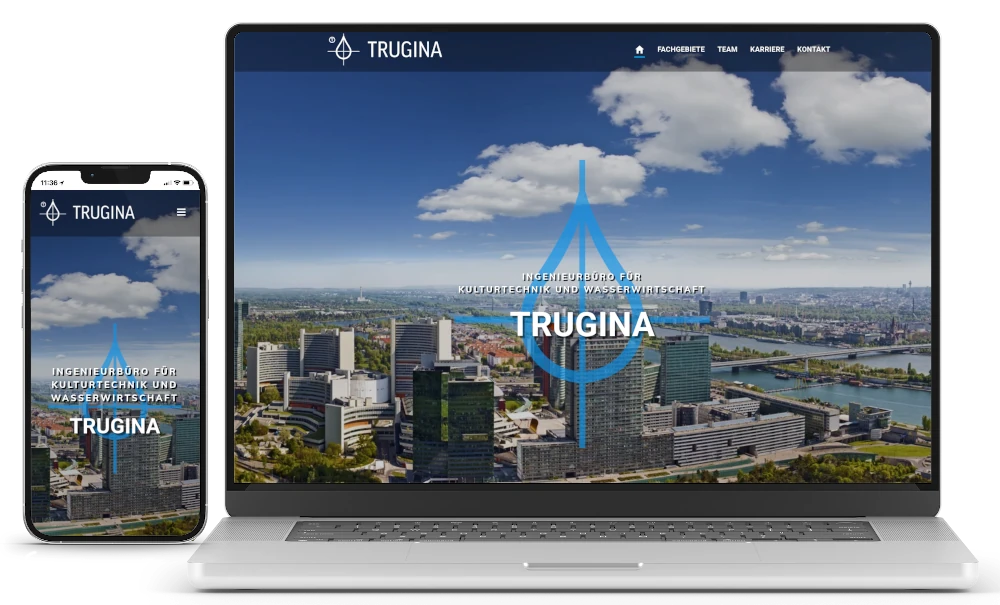 Webseite Ingenieurbüro TRUGINA