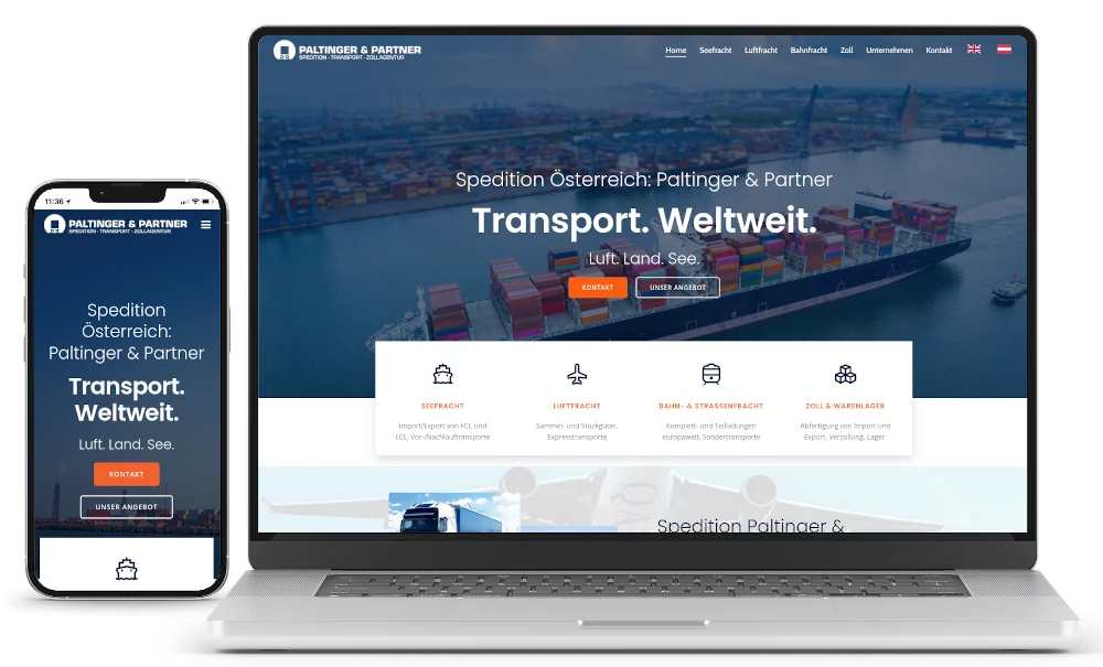 Webseite Paltinger & Partner OG
